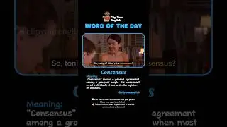 &ldquo;Consensus&rdquo; ✅ What It Really Means in English! #vocabulary #learnenglish #shorts