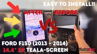 Ford F150 (2013 &ndash; 2014) 14.4&Prime; IPS QHD 2K Touch-Screen Android Navigation System (SYNC 2)