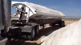 Otto Trucking's new Side Dump Industries Side Dump Trailer