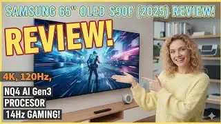 Samsung 65-Inch OLED S90F (2025) Review: NQ4 AI Gen3 Processor & 144Hz Gaming!