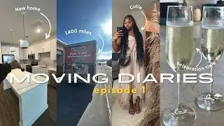 Moving Diaries Ep.1 | I MOVED TO HTX | 24 Hour drive + Unpacking + Home decor +