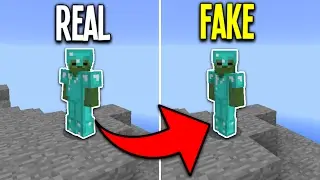 FAKE Diamond Armor Challenge in Minecraft Pocket Edition (Mineplex Trolling)