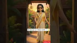 Kerala Dance ✨ AI Look | Kasavu Saree 🤍 #Shorts
