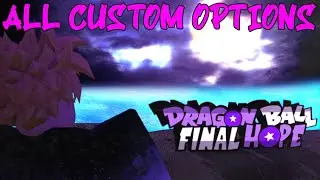ALL OPTIONS IN CHARACTER CREATOR (ALL RACES) l Dragon Ball Final Hope