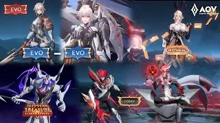 AOV New Skin Veres, Cresht, Lorion, Errol, Butterfly | Codex Valor Pass | EVO Skin Level 1 - 5
