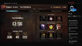 TheXBANDer's Live PS4 Broadcast 11-13-25 UMK3 online matches MK Legacy Kollection