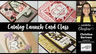 Catalog Launch Fun Folds Card Class with Cards by Christine