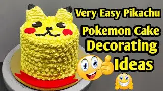 Easy Pikachu Cake Drowning Ideas !! Pokemon Cake Decoration !! Pikachu Pokemon Cartoon Cake Design