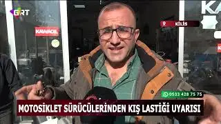 Motorcycle riders in Kilis issue winter tire warning.