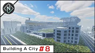 Building my City #8  || Football/Soccer Staduim  || Minecraft Replay Mod Timelaps