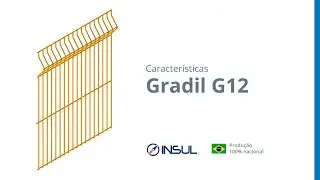 Gradil Insul G12 de prote&ccedil;&atilde;o industrial - NR12