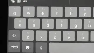 iPad numbers and symbols