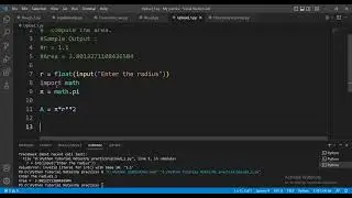 Calculate Area of Circle Taking Radius as User Input In Python