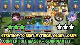 Strategy!!! Beat Mythic With This Synergy | Counter Mages+Guardian Elf - Magic Chess Mobile Legends