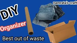 Best out of waste Diy Organizer / zero cost diy organizer/ Cardboard Diy / Best Out Of Waste 