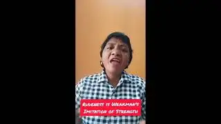 Rudeness is Weakman's Imitation Of Strength