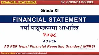 Financial Statement | Nepal Financial Reporting Standard (NFRS)|statement of profit or loss|Grade XI