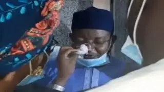 Video of former NNPC GMD, Andrew Yakubu, crying after court cleared him of money laundering charges