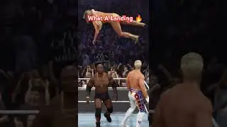 #charlotteflair Amazing Landing #codyrhodes #bobbylashley #bikini #wwe2k25malevsfemale #wwe2k25game