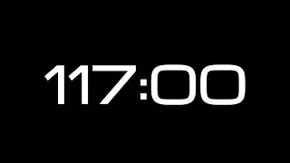 117 Minute Countdown Timer / NO SOUND