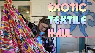 Vintage Haul #246: Exotic Textiles Ikat Weaving Cross Stitch Embroidery Table Linens to Sell on Etsy