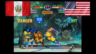 MvC2: LuisMarvel (Per&uacute;) vs Dereklearnslow (USA) FT7 [Mid Tier] .:1.3.21:.