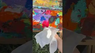Caballete de pintura al aire libre #shortsart #pinturapaisaje #caballetes #gadgets #consejosdearte