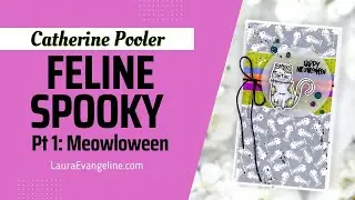 Catherine Pooler - Feline Spooky Part 1: Happy Meowloween Mini Slimline Card Tutorial