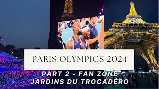 Paris Olympics - Americans cheering on Team USA from France fan zone