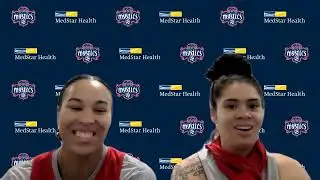Washington Mystics Preseason Game 1: Shootaround Media Avail Stephanie Jones & Amanda Zahri. B