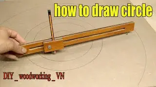 Ideas for you, How to make a circle ruler | DIY _ woodworking _ VN