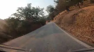 Entering Sequoia National Park, on motorcycle, part 4