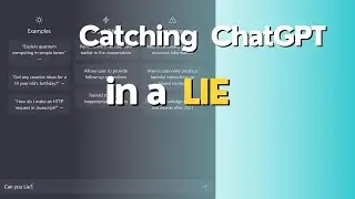Catching OpenAI ChatGPT in a Lie