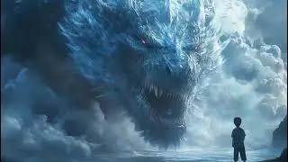 Mind-Blowing AI Art: Frost Dragon Lurks in Cloud Seas  | Epic Fantasy Digital Scenery