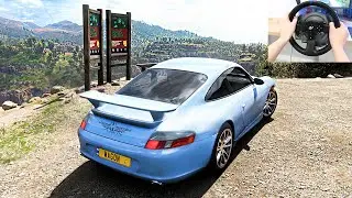 Sally Carrera | Pixar Cars - Forza Horizon 5 (Steering Wheel) 4k Gameplay | Realistic Driving