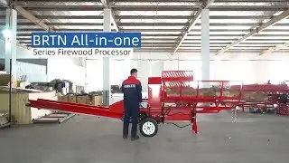 Firewood Processor Engine Powered Hydraulic Wood Processor Log Wood Splitter Firewood Cutter Machine