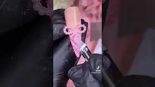Cute pink plaid nail tutorial 💖 #nailart #nails #nailtech #nailtutorial #pinknails #nailcharms
