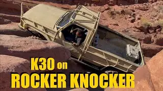 Going up Rocker Knocker - Moab