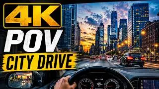 4K POV City Drive