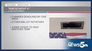 Amendment K asks you about election filing deadlines