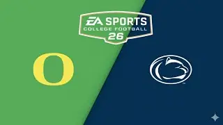 EA SPORTS College Football 26 (week five) Oregon at Penn State simulation.