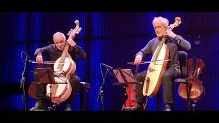 Giovanni Sollima and Mario Brunello on instruments Rob van den Broek Cello Bi&euml;nnale Amsterdam