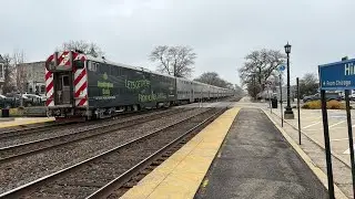 Metra Cab Car 8602 (Huntington Wrap) Leads Inbound Metra Train #1254 At Hinsdale On 11/20/25