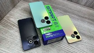 Infinix Smart 8 HD Unboxing Green, Golden & Black All Colours - Best Phone Under ₹6000 ?