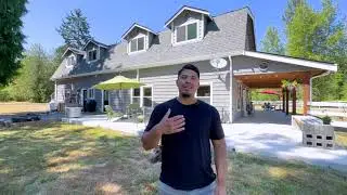 A 5+ Acre Dream Home in Washington State! Modern Farmhouse and Mt. Rainier Views DO NOT Disappoint!