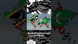 Smallest country in each continent #geography #countries #smallestcountries