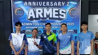 MANIS - SAUKI VS DUYEH - OBI | EKSEBISI | ARMES ANNIVERSARY II BADMINTON CHAMPIONSHIP 2025