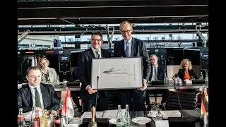 Antrittsbesuch: Ministerpr&auml;sident Boris Rhein empf&auml;ngt Bundeskanzler Friedrich Merz in Frankfurt.