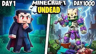 I Survived 1000 Days as the UNDEAD in Minecraft