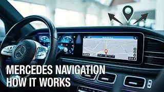 Использование навигационной системы вашего Mercedes Benz: Навигационная карта в Mercedes: